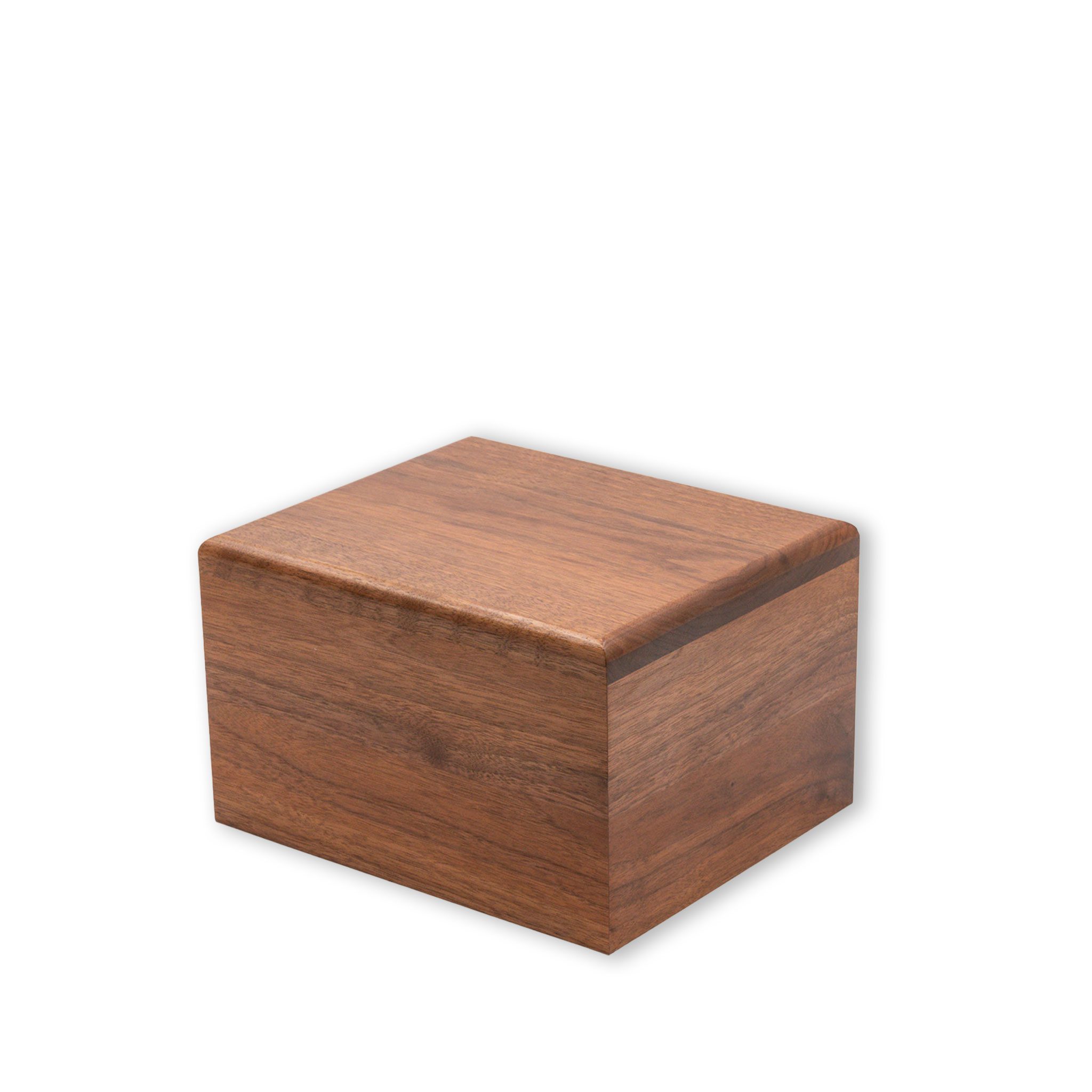 Contemporary Black Walnut Cremation Urn | Maple Nail Cremation Urns